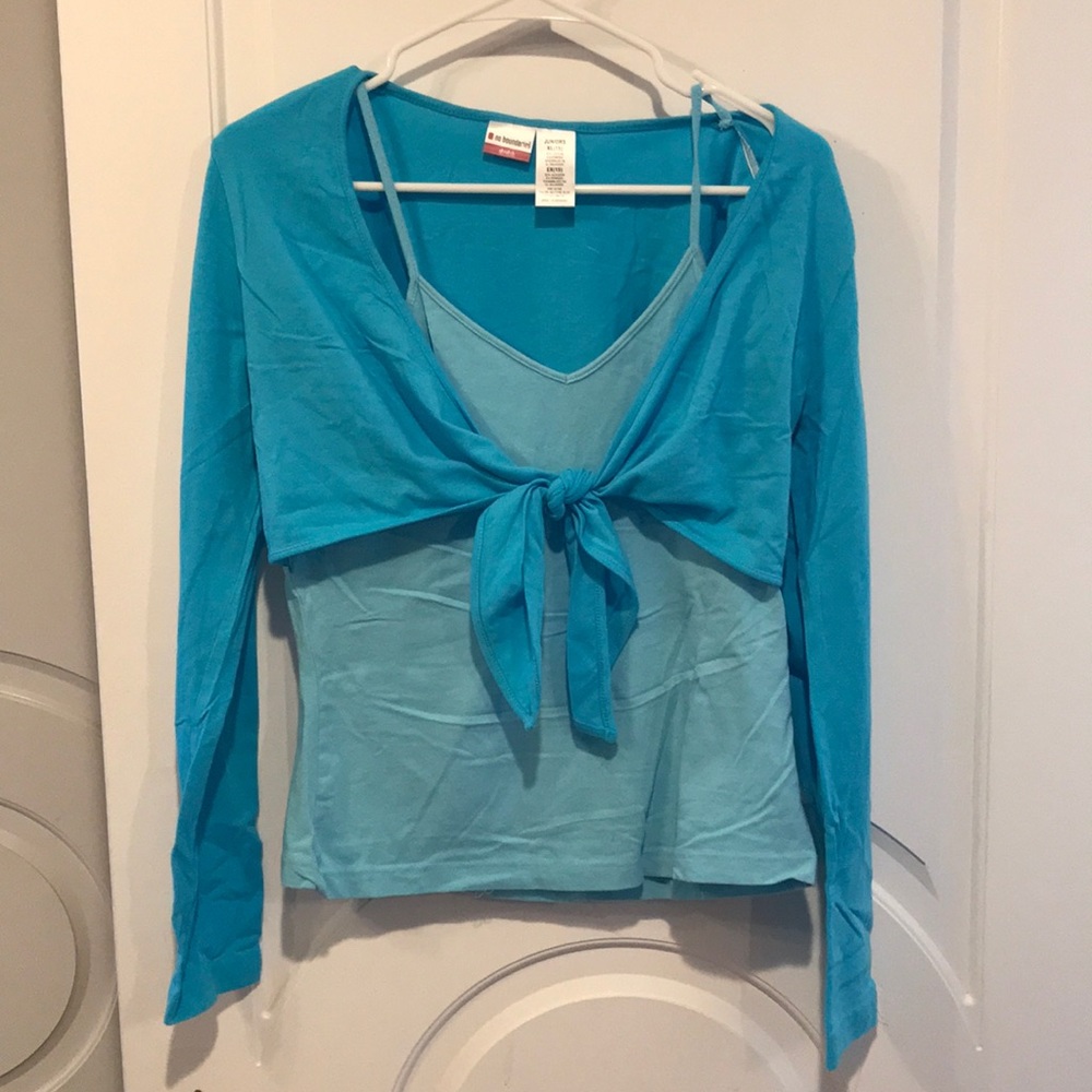 Blue & baby blue tank wrap combo size XL